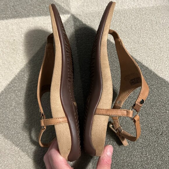 Vionic Rest Kirra Tan/Brown Backstrap Sandals Women's Size 8 - Picture 7 of 12